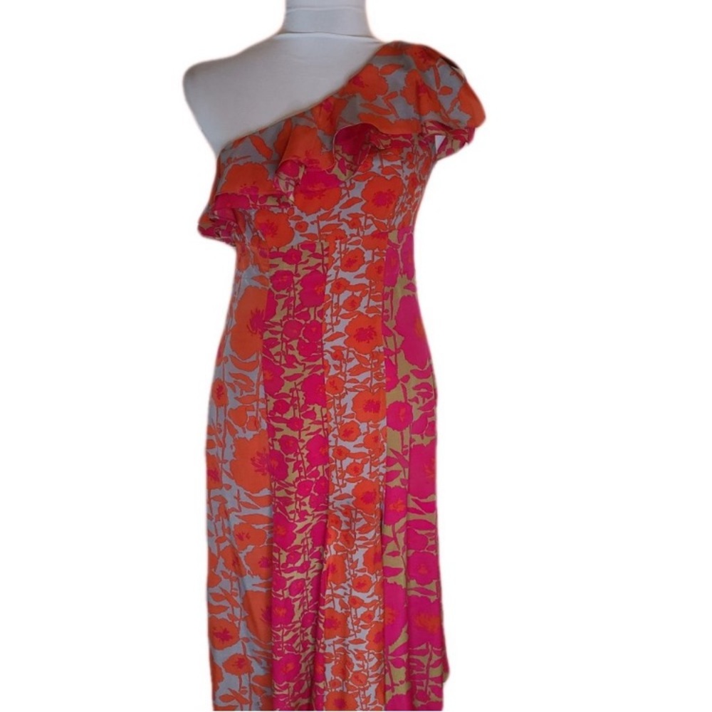 Natural silk Nanette lepore one shoulder dress